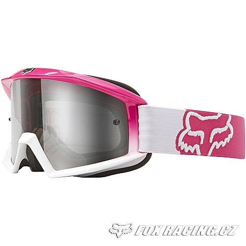 Fox Main Pink/White Fade Goggles