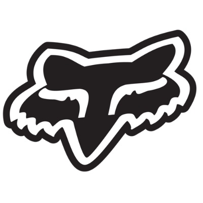 Fox Head Sticker 10cm