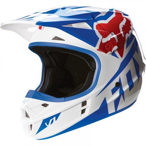 Fox V1 Race 16 Helmet (blue)