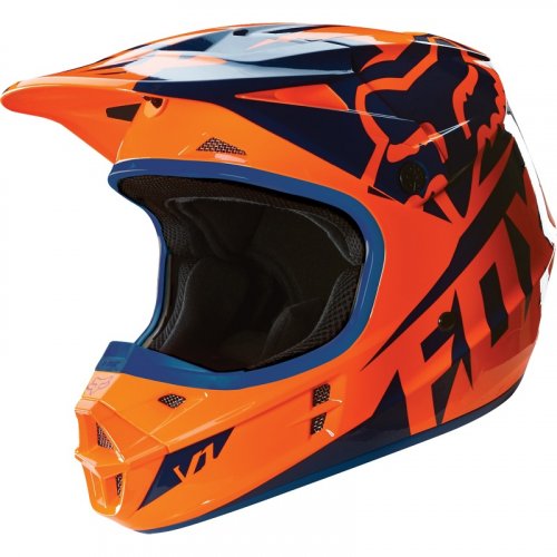Fox V1 Race 16 Helmet (orange/blue)