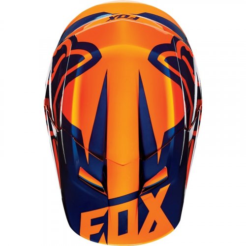 Fox V1 Race 16 Helmet (orange/blue)