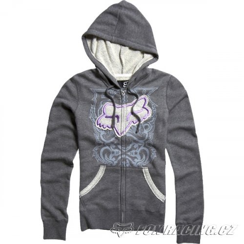 Fox Girls Contrast Clean Zip Hoody