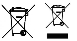 Symbol přeškrtnuté popelnice – označení elektrozařízení a baterií, které nepatří do komunálního odpadu