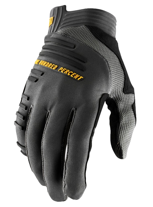 100% R-Core Gloves charcoal M