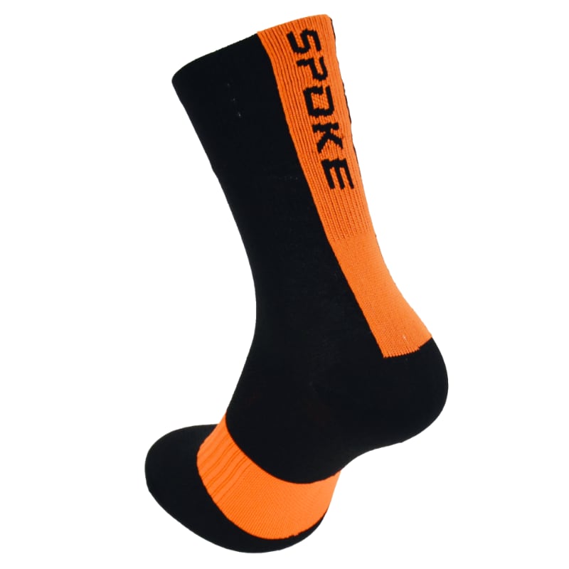 SPOKE Race Socks black/orange XS/S