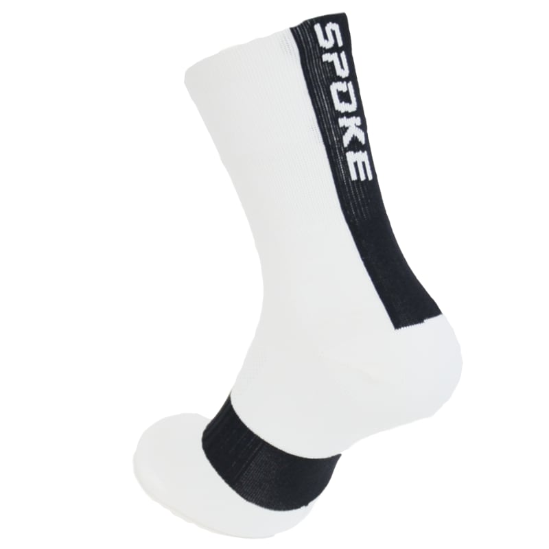 SPOKE Race Socks white/black XS/S