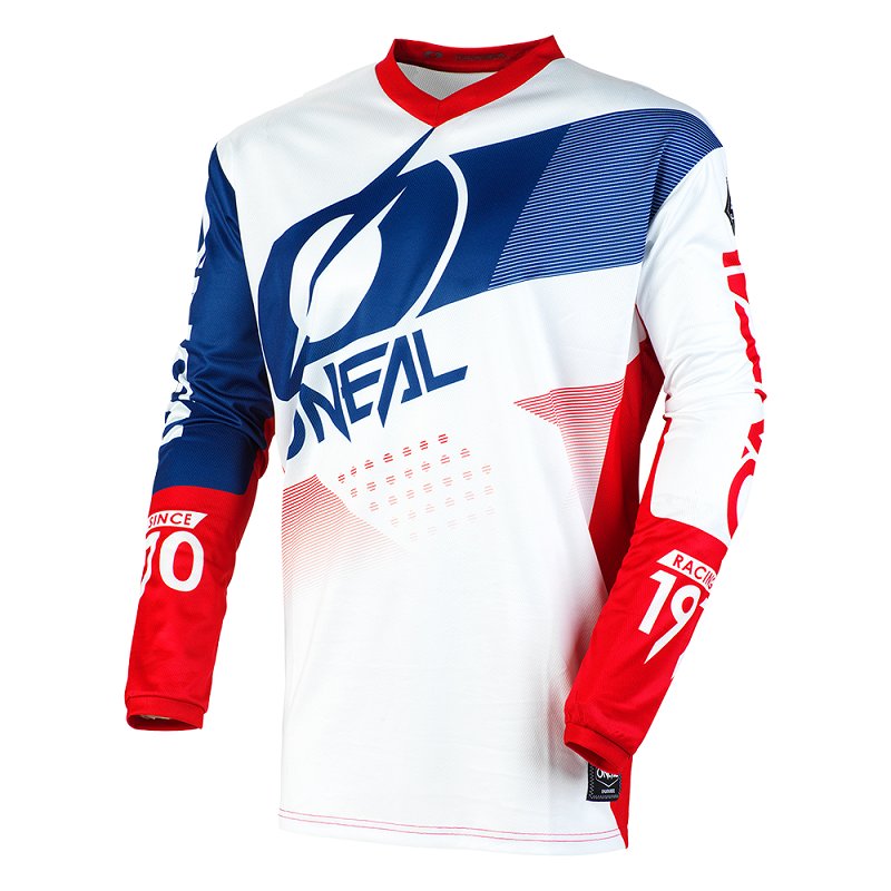Oneal Element Factor Jersey white/red XXL