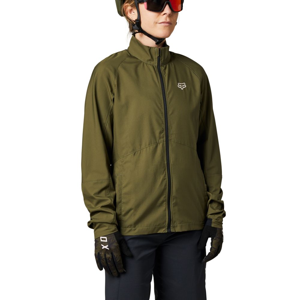 Fox Womens Ranger Wind Jacket M olive green