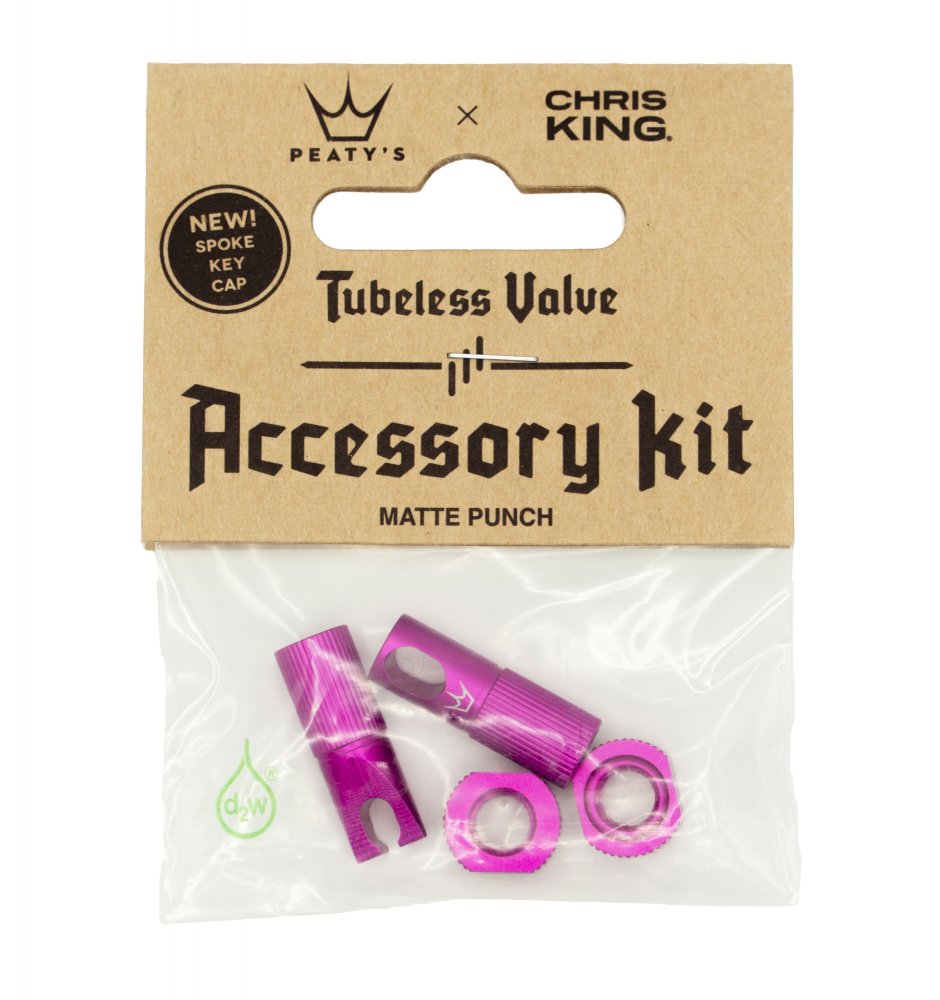 Peaty´s Chris King MK 2 Tubeless Valve Accessory Kit - Punch