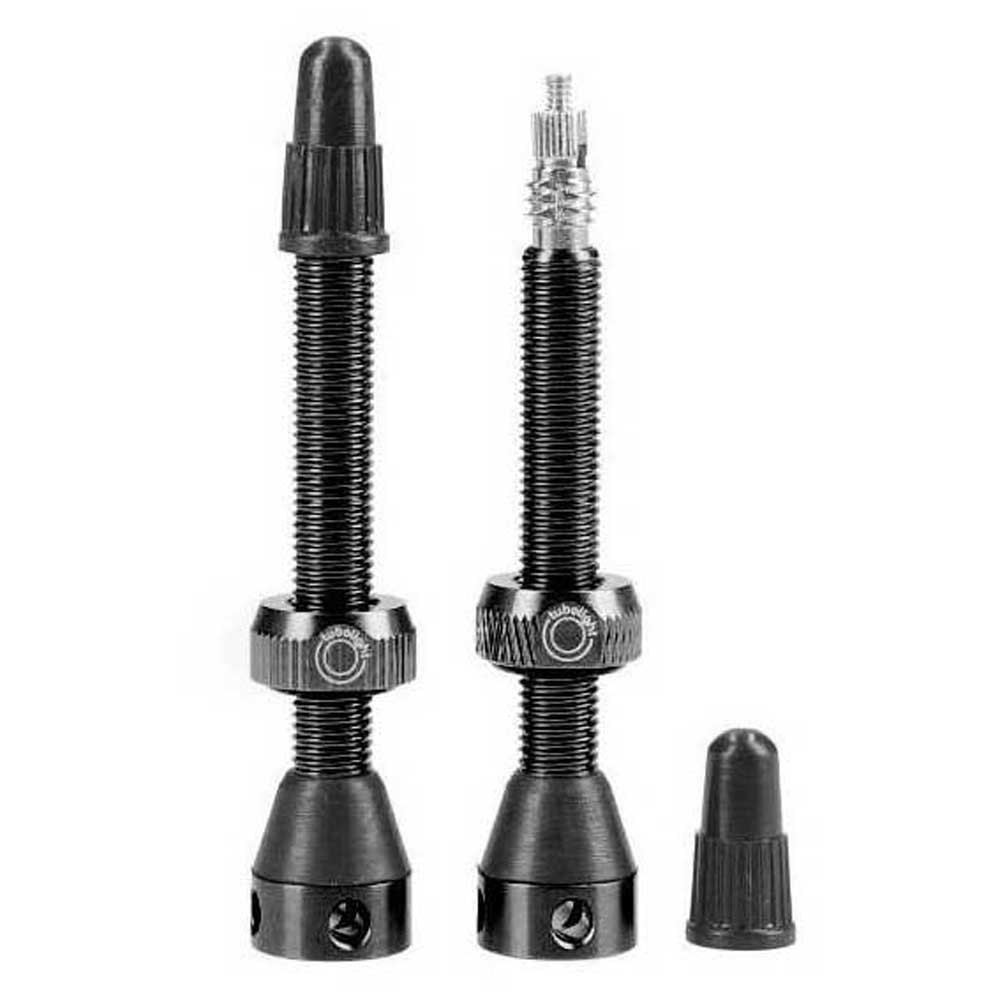 Tubolight Valves Pair Brass Black