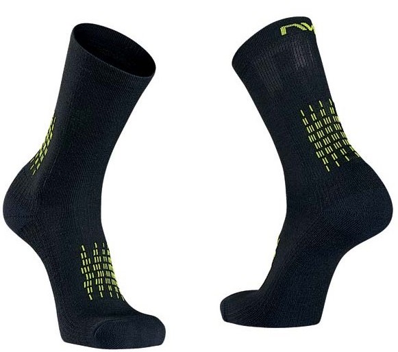 Northwave Fast Winter High Sock black/yellow fluo M