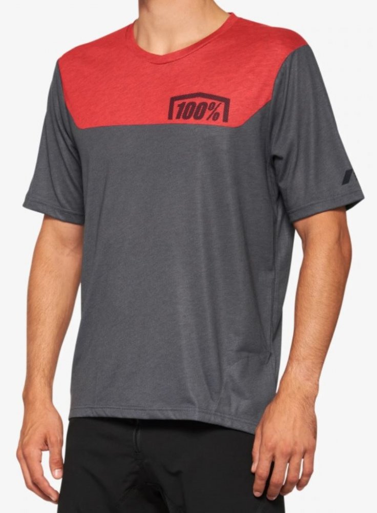 100% Airmatic Jersey grey/red M