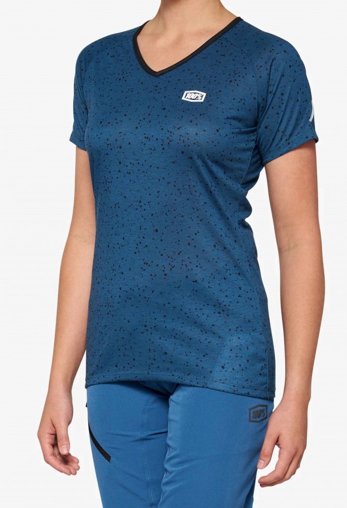 100% Airmatic Women's Jersey M slate blue