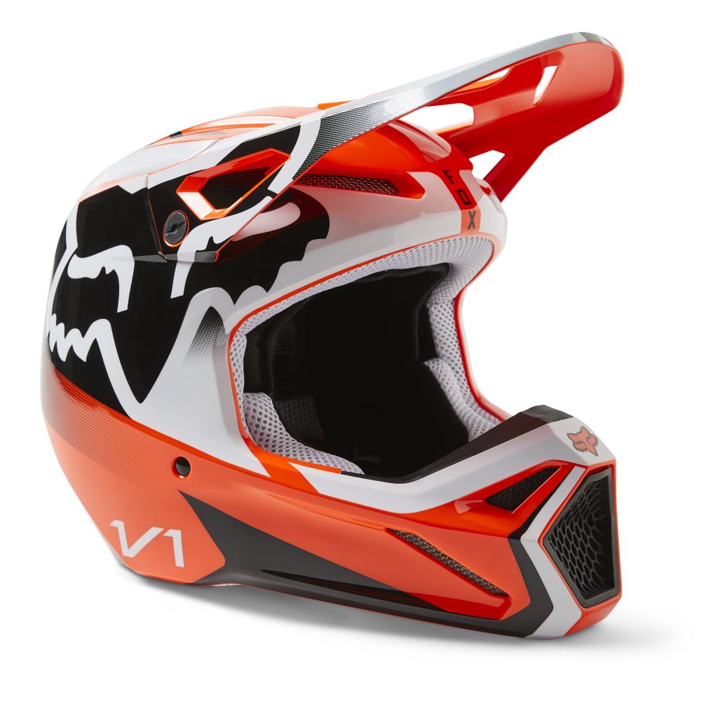 Fox V1 Leed Helmet M fluo orange