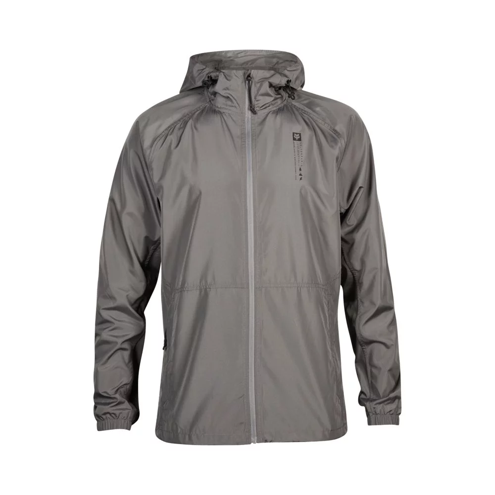 Fox Base Over Windbreaker Jacket S pewter