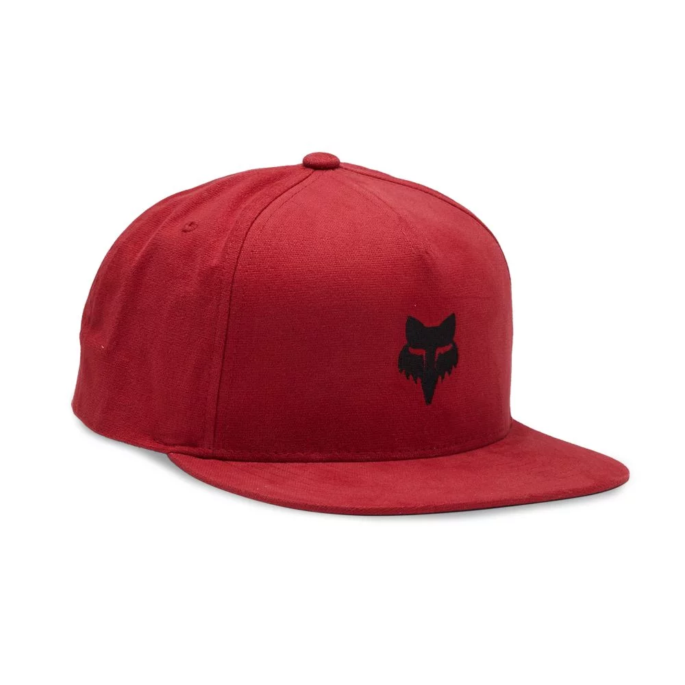 Fox Head Snapback Hat flame red
