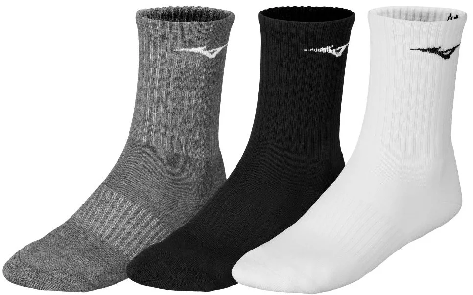 Mizuno Training 3P Socks S white/black/melange