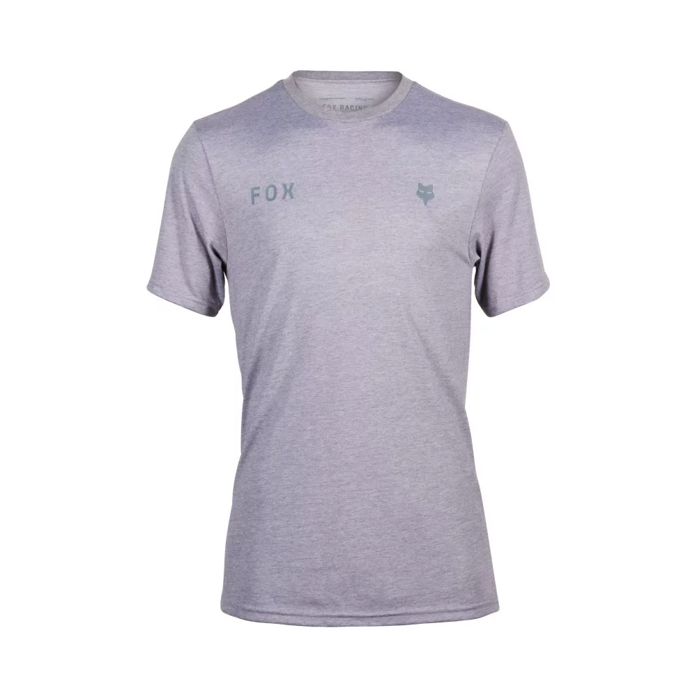 Fox Wordmark Tech Tee S heather graphite