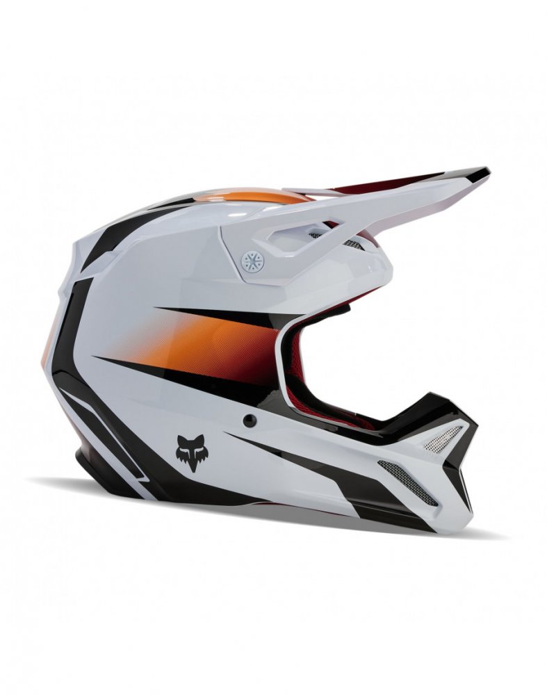 Fox V1 Flora Helmet white/black M