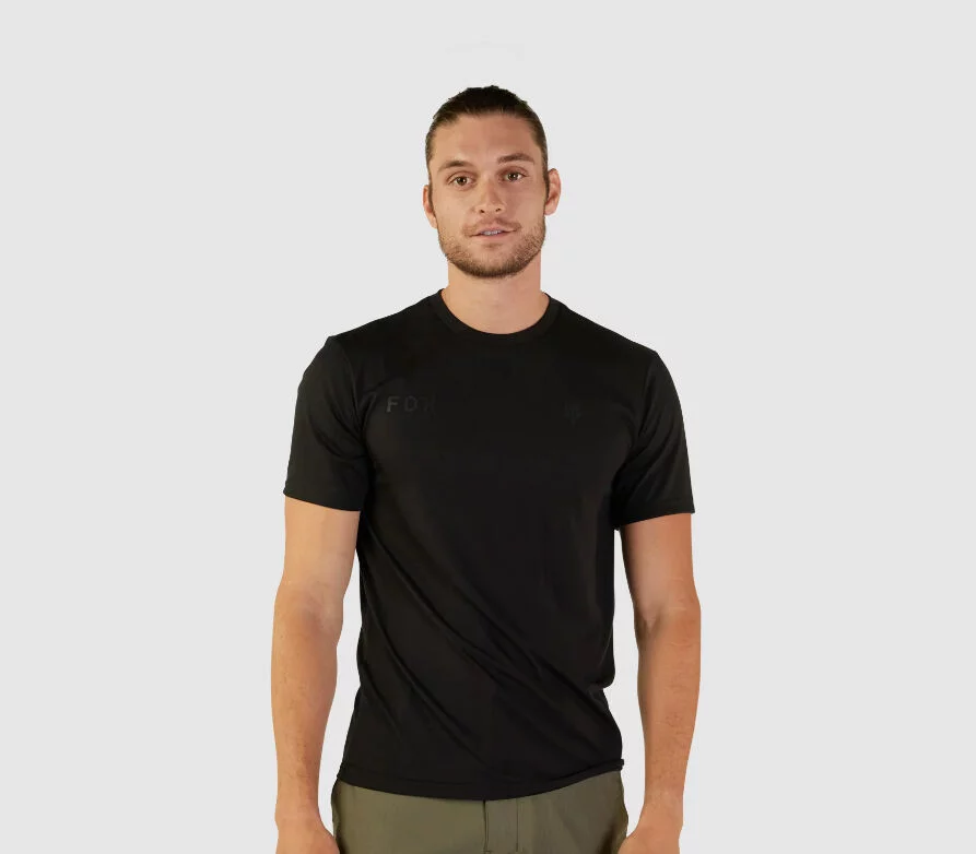 Fox Wordmark Tech Tee black L