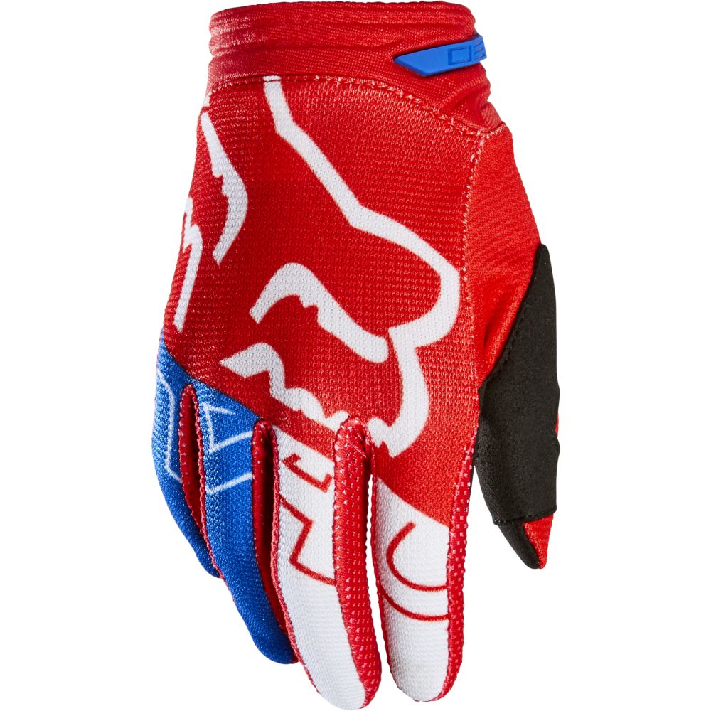 Fox Youth 180 Skew Gloves YS white/red/blue