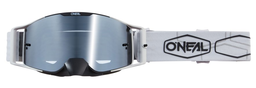 Oneal B-30 Hexx Goggle black/white silver mirror
