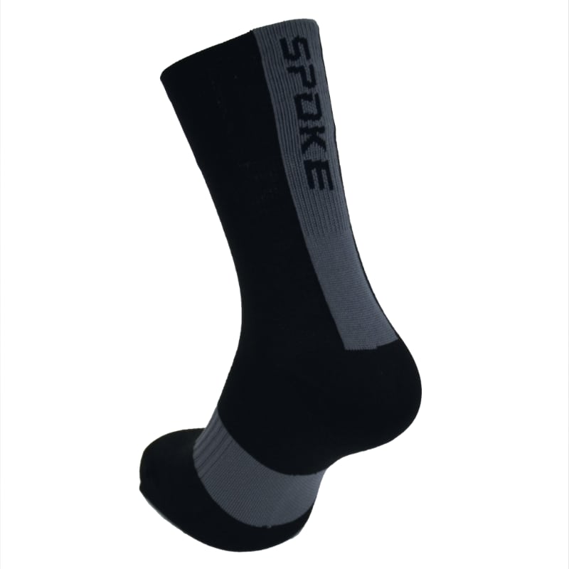 SPOKE Race Socks black/grey XS/S