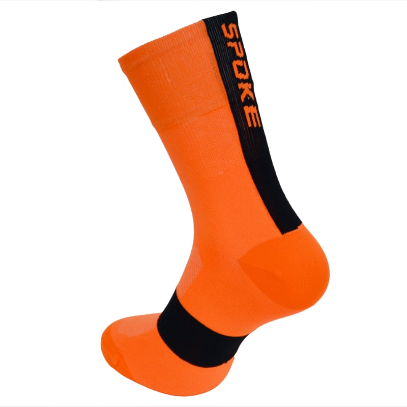 SPOKE Race Socks S/M orange/black