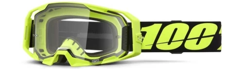 100% Armatic Goggle Neon yellow - Clear Lens