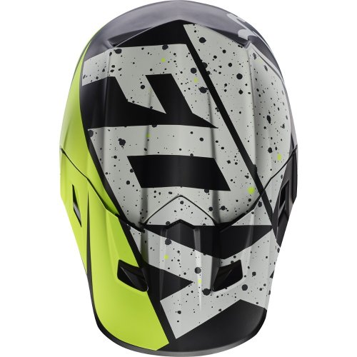 Fox V2 Nirv MX17 Helmet (grey/yellow)