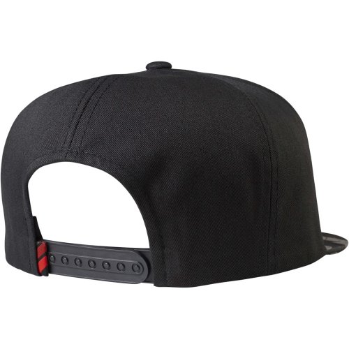 Fox Obsessed Stripe Snapback Hat (black camo)