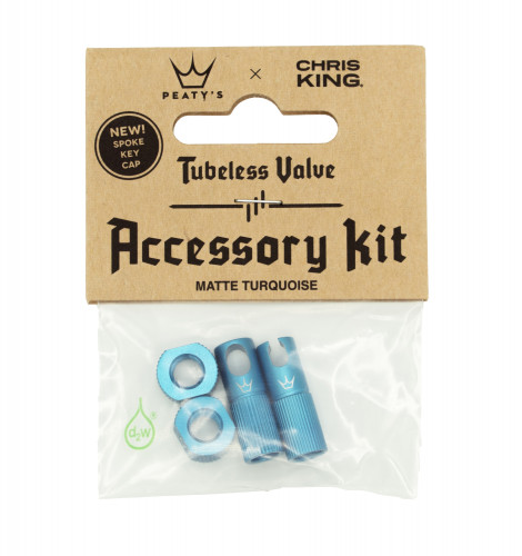 Peaty´s Chris King MK 2 Tubeless Valve Accessory Kit - Slate
