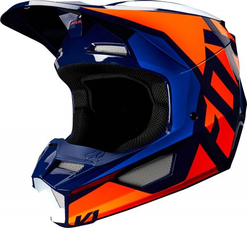 Fox V1 Lovl MX20 Helmet (blue/orange)
