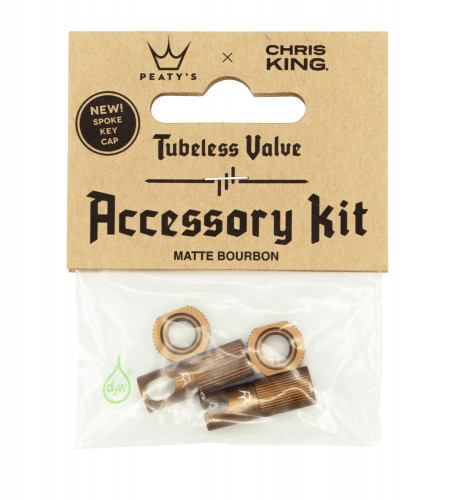 Peaty´s Chris King MK 2 Tubeless Valve Accessory Kit - Bourbon